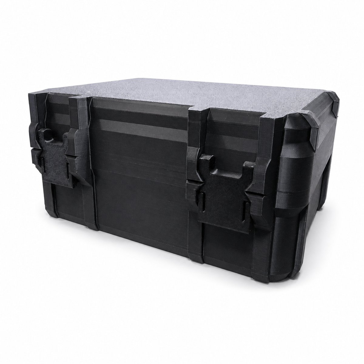 CCSB30 30-count graded coin slab storage case, closed rear and hinge view