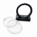Black 1 oz H39/H40-compatible capsule stand with clear capsules