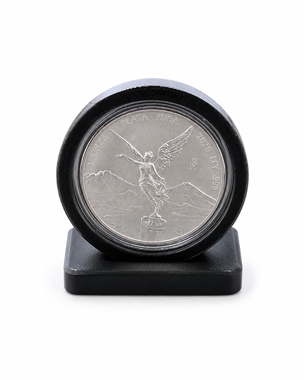 Black 1 oz H39/H40-compatible capsule stand front display view